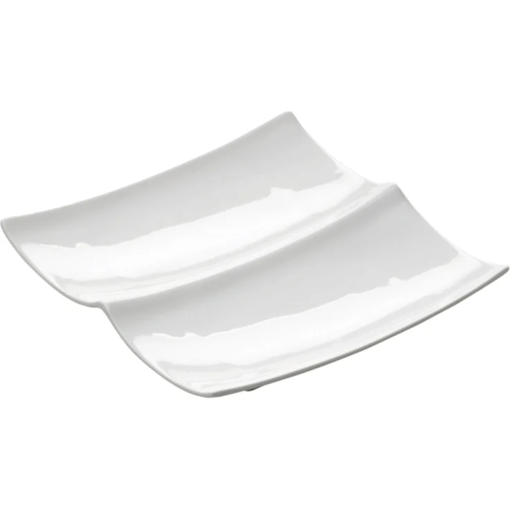 Maxwell & Williams Platte zweigeteilt 26,5 cm EAST MEETS WEST Geschenkbox, Porzellan, JX24003 – Bild 1
