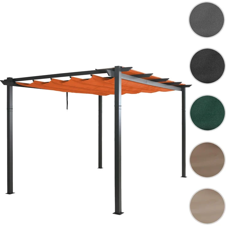 Mendler 'HWC-N93' Pergola, Aluminium terrakotta, 3 x 4m – Bild 10