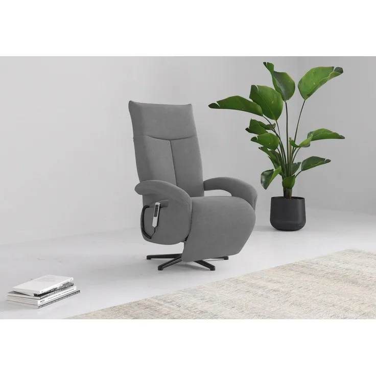 sit&more TV-Sessel Zoe, inkl. Kopfteilverstellung & 360° Drehfunktion, wahlweise mit 2 Motoren, Akku & Aufstehhilfe