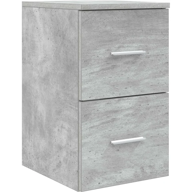 vidaXL Badezimmerschrank-Set 3 stk. Betongrau 129 x 44,5 x 80 cm 3405958 – Bild 5