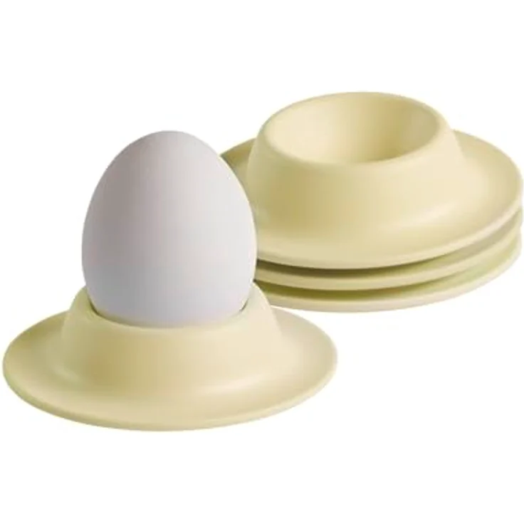 APS 85297 - EGGY - Eierbecher 4er Set, 8,50x8,50, Höhe 4,50 cm, Melamin, gelb matt – Bild 2