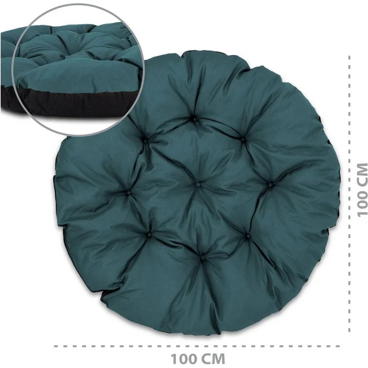 Amazinggirl Sitzkissen Papasansessel Kissen Hängesessel 100cm - Polster für Korbsessel – Bild 3