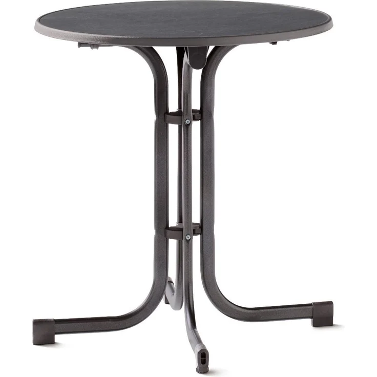 Sieger Boulevard-Klapptisch Boulevard-Klapptisch klappbar, Stahlrohr Eisengrau 70 x 72 x 70 cm – Bild 1