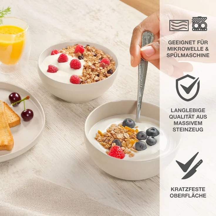 Moritz & Moritz CAVO Müslibowl 6er Pack - Sand – Bild 3
