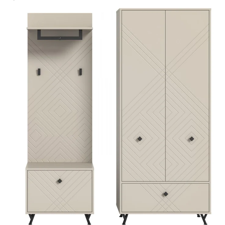 Garderobe Set 3-tlg. Apunti in sand 195 cm – Bild 2