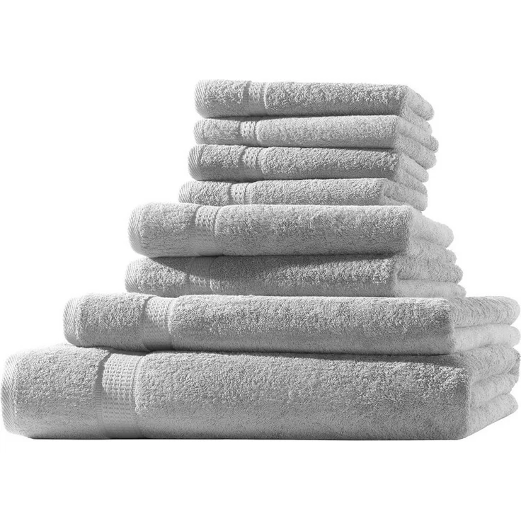 Hometex Premium Textiles Handtuch in Premium Qualität 500 g/m², Feinster Frottier-Stoff 100% Baumwolle, 1x Badetuch + 1 Duschtuch + 2 Handtuch + 4 Gästetuch, weich, saugfähig, extra schwer & flauschig – Bild 1