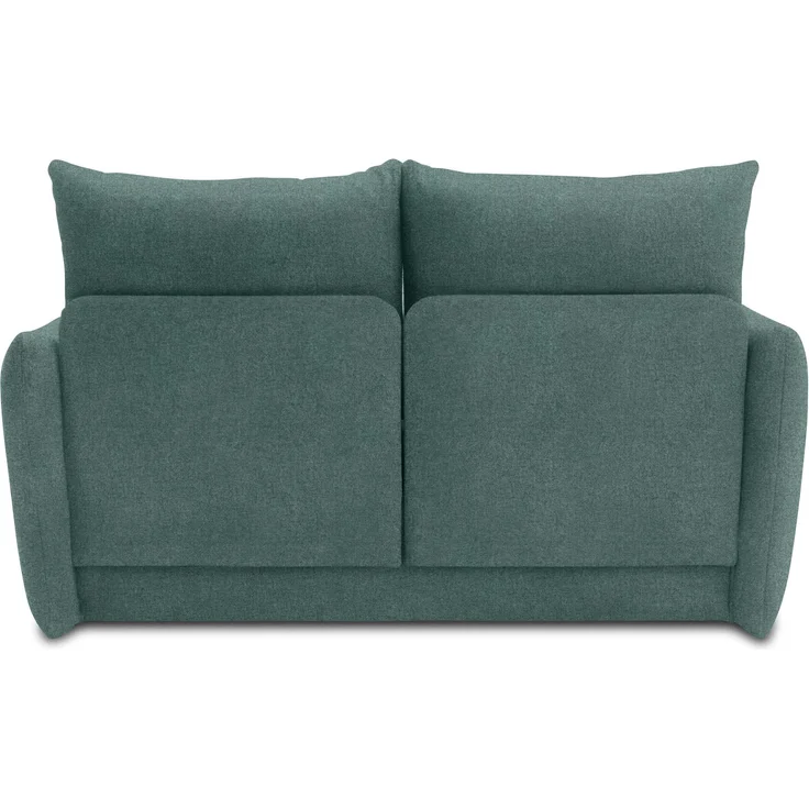 DOMO. collection Sofa 700023, 2 Sitzer, Schlaffunktion, Federkern, Füße mit Filzgleitern, 2er Couch, Schlafsofa, Polstergarnitur, 165 x 100 x 95 (BxTxH), blau (petrol) – Bild 5