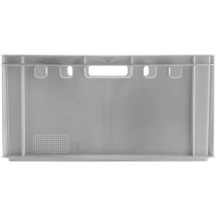 5x Fleischkiste Metzgerkiste E2 60x40x20 cm lebensmittelecht - Made in Germany, Stapelkisten Lagerkiste Fleischerkiste in grau – Bild 5