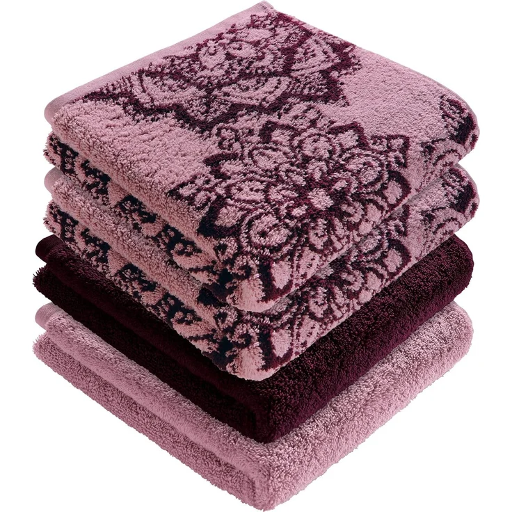 Erwin Müller Handtuch Handtuch "Bühl" 4er-Pack, Frottier (4-St), Walk-Frottier Motiv – Bild 1
