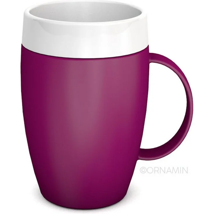 Ornamin Schnabelbecher Becher mit Trink-Trick mit Schnabelaufsatz/Trinkaufsatz, 2-tlg, Kunststoff, Trinkhilfe l Alltagshilfe l BPA-frei l Made in Germany – Bild 1