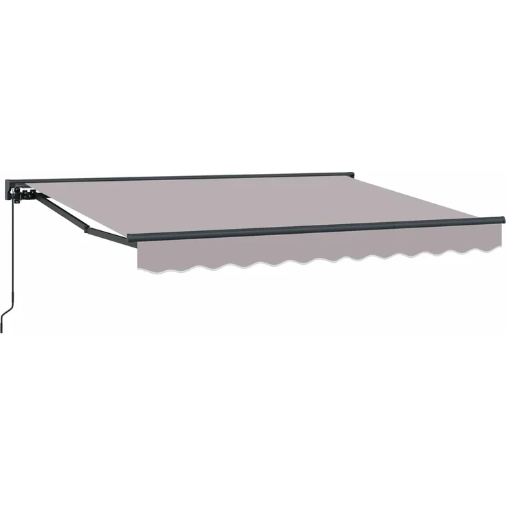 vidaXL Manuell einziehbare Markise Hellgrau 2,5 x 2 m 3420378 – Bild 2