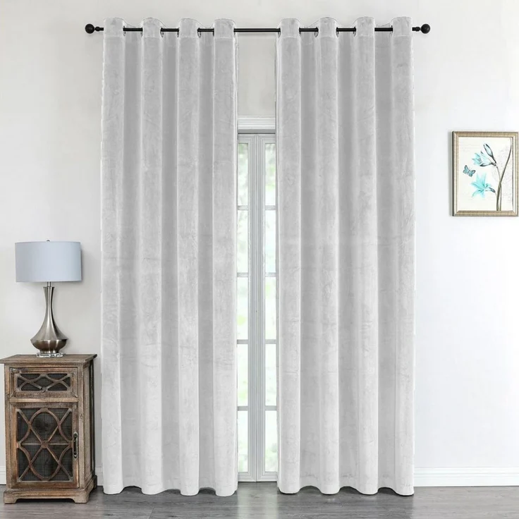 texpot Vorhang Samtvorhang 140 x 245 cm mit Öse wasserabweisend (1 St), Ösen, verdunkelnd – Bild 1