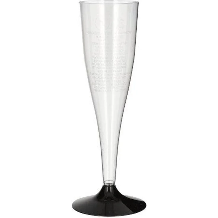 20 Stiel-Gläser für Sekt, PS 0,1 l Ø 5 cm · 17,5 cm glasklar – Bild 3