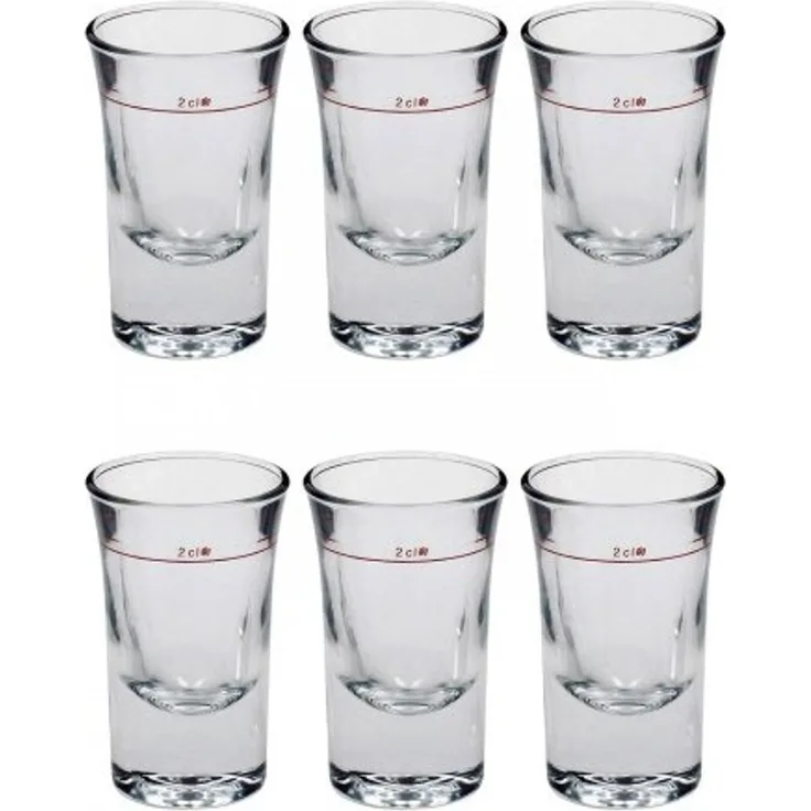Schnapsgläser. 6er Set. ca. 20 ml. Wellco. Dublin