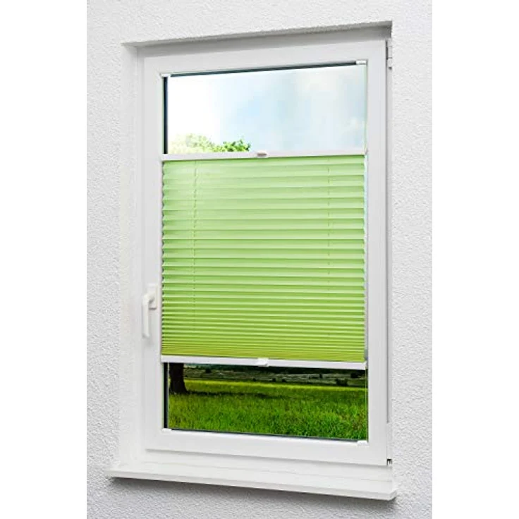 Lysel - Qualitätsplissee Crush Tageslicht maigrün - Plissee in der Größe (BxH) 70cm * 130cm – Bild 2