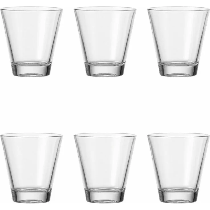 Leonardo Ciao Becher Klein 6er Set, Trinkglas, Wasserglas, Saftglas, Glas, 250 ml, 35452