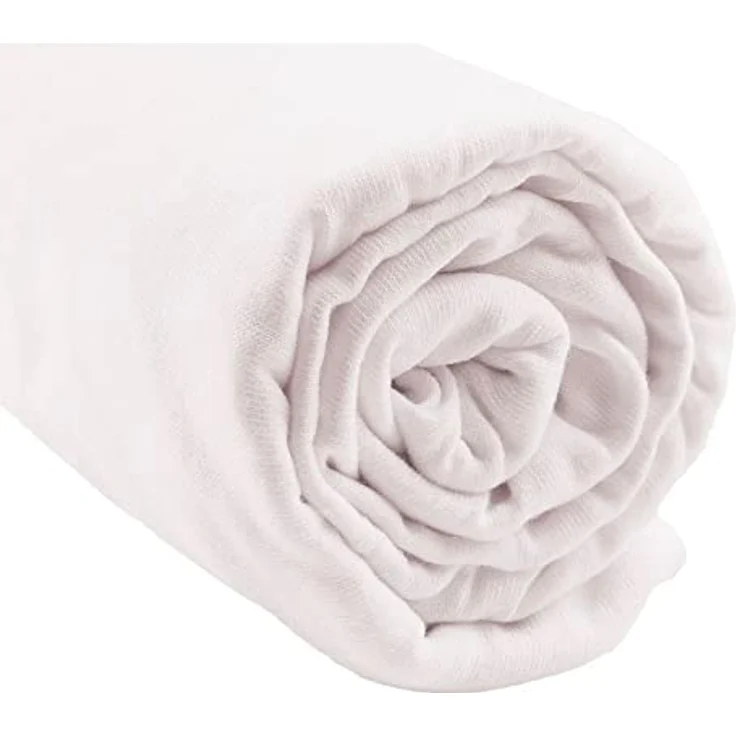 Set mit 3 Spannbettlaken, 40x80 cm, für Wiege, Babywanne + 2 Matratzenschoner, Größe 40x80 cm, 100% Baumwolle, weiß, ultraweich, atmungsaktiv, Oeko-Tex-Zertifiziert – Bild 4