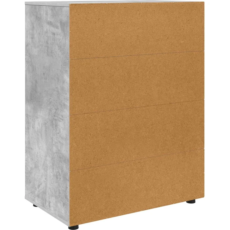 vidaXL Stauraumschränke 80 x 48 x 105 cm Holzwerkstoff Betongrau 3406228 – Bild 10