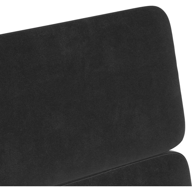 vidaXL Esszimmerstühle mit Rollen 2 pcs Schwarz 58 x 65 x 98 cm Samt 42017880 – Bild 7