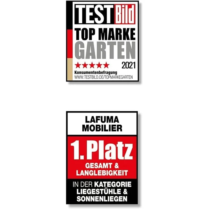 Lafuma Kompakter Klappstuhl für unterwegs, ALU CHAM, Air Comfort, Taupe, LFM2771-6899 – Bild 7