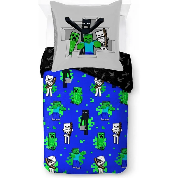 Minecraft Kinderbettwäsche Minecraft Fight Back, Linon, 2 teilig, 100% Baumwolle – Bild 4