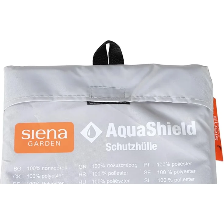 Siena Garden 'AquaShield' Loungehülle, Polyester hellgrau, 240 x 220 x 70 cm – Bild 6