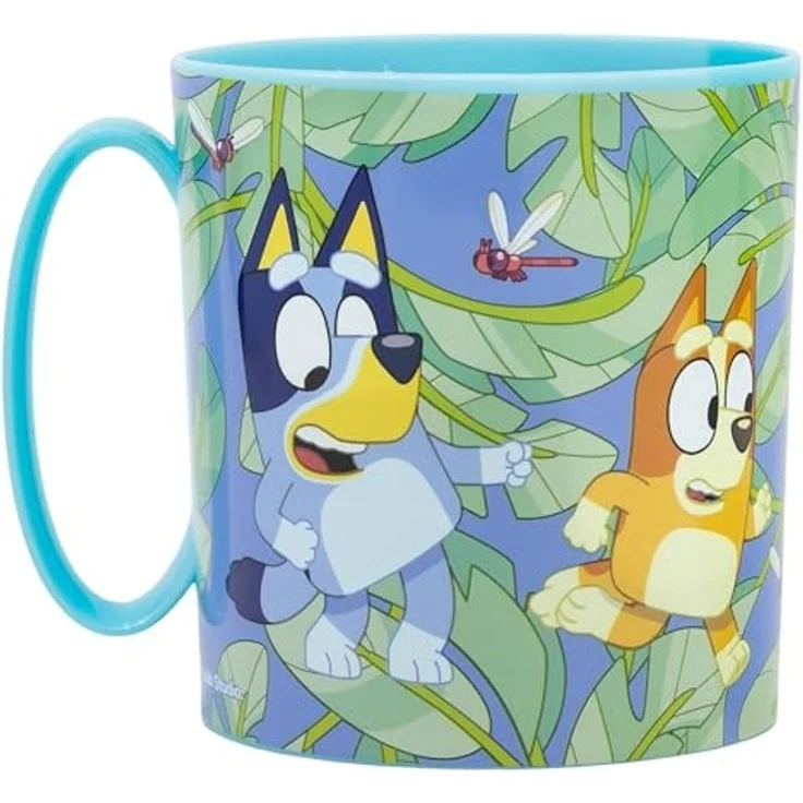 Bluey Becher - Mikrowellengeeigneter Kunststoffbecher 390 ml – für Kinder, 1-tlg, perfekt für Kinderhände dank der robusten Material – Bild 2