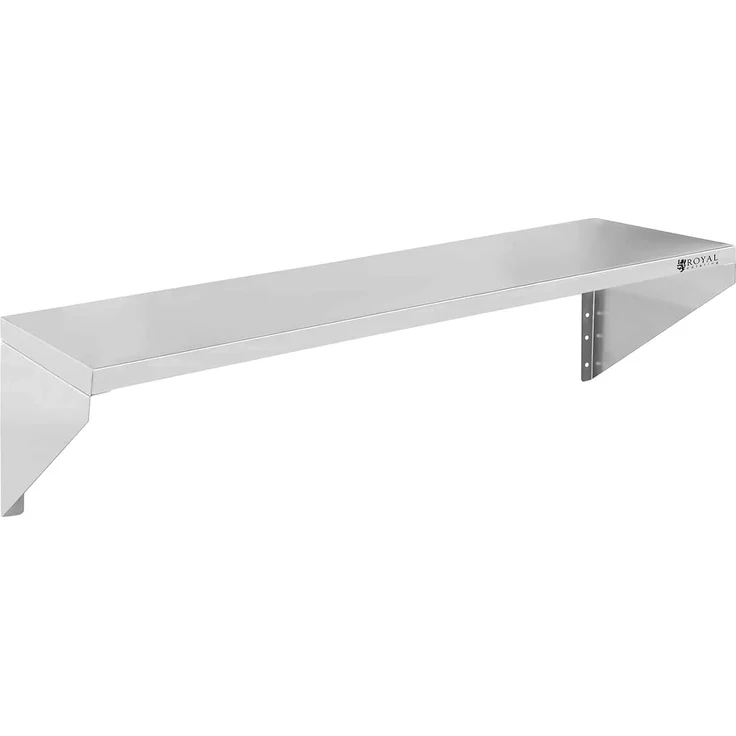 Royal Catering Hängeregal 90 x 30 cm Gastro Wandbord Wandregal Edelstahl Tellerbord – Bild 4