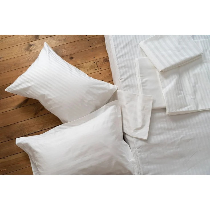 texpot Bettwäsche 20mm Bettwäsche weiß mit Hotelverschluß 100% Baumwolle, 1 teilig – Bild 1
