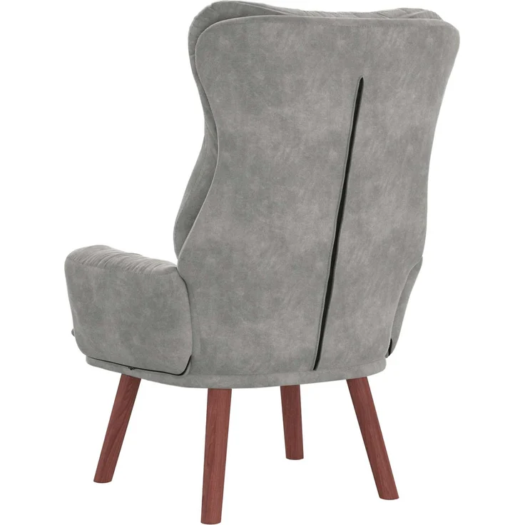 vidaXL Sessel Hellgrau 69 x 74 x 93 cm Samt 42001834 – Bild 5