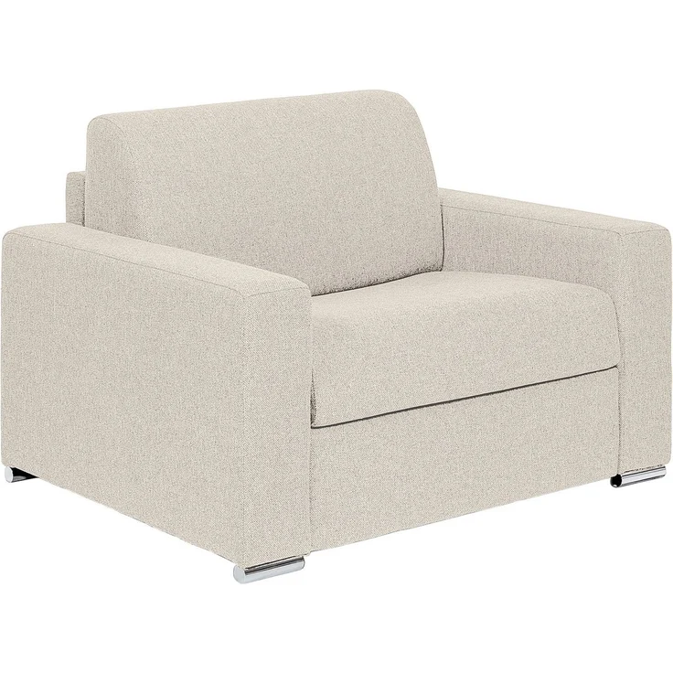 Vente-unique - CALITO - Schlafsessel - Metall - Stahl - Beige - 124 x 95 x 85 cm – Bild 4