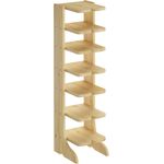 90.80-00 Schuhregal Schuhständer Holz Kiefer massiv Stiefelform