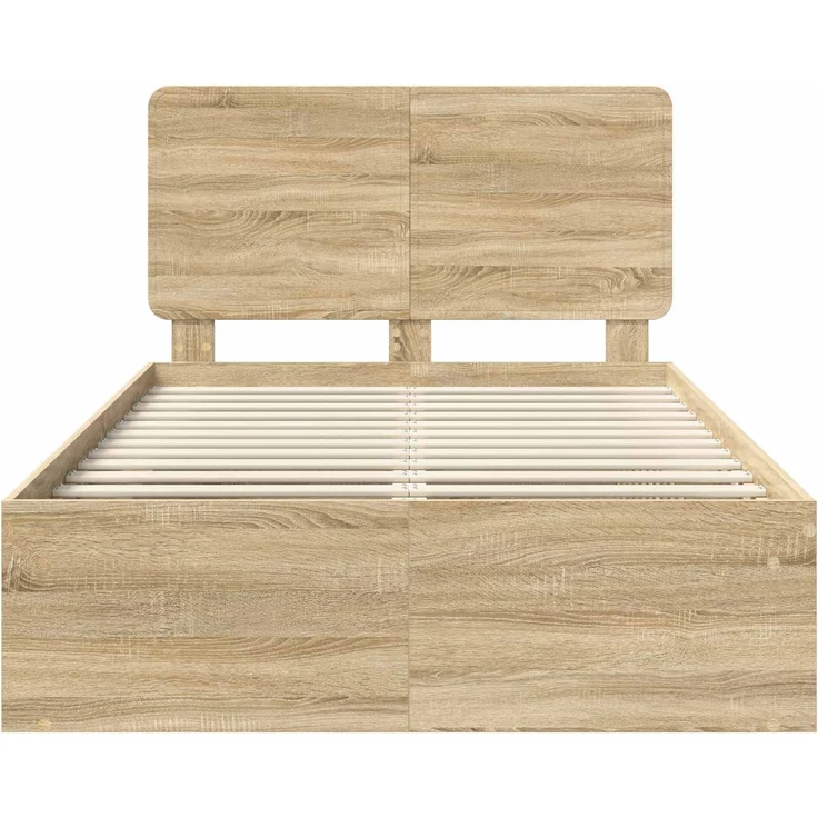 vidaXL Bettrahmen Sonoma 120 x 200 cm Massives Kiefernholz 3412508 – Bild 6