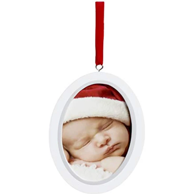 Pearhead Babyprints Newborn Baby Handprint or Footprint Double-Sided Photo Ornament with Clean Touch Ink Pad, Baby's First Christmas, 13.34 x 10.16 cm, White – Bild 11