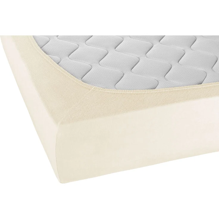 biberna Frottee-Stretch-Spannbetttuch 0012344, natur, 1x 140x200 cm - 160x200 cm – Bild 2