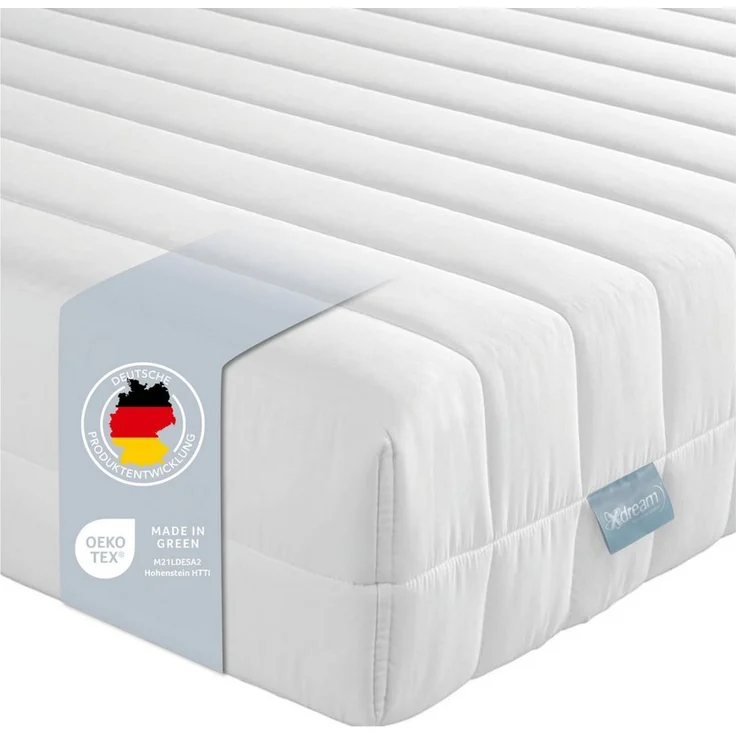 XDREAM Pure | Orthopädische 7-Zonen Kaltschaummatratze mit Öko-Tex Zertifikat | Rollmatratze | Made in EU | Härtegrad 3 (H3) |80x200 cm – Bild 5
