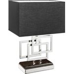 riess-ambiente Tischleuchte ATLANTIS 56cm silber, ohne Leuchtmittel, Modern Design