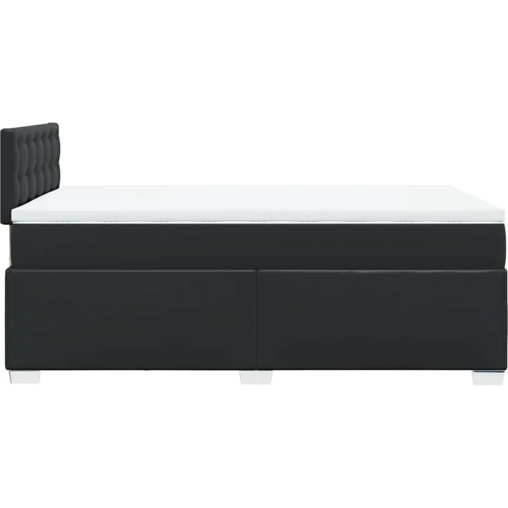 vidaXL Boxspringbett mit Matratze Schwarz 120x200 cm Kunstleder 3288416 – Bild 11