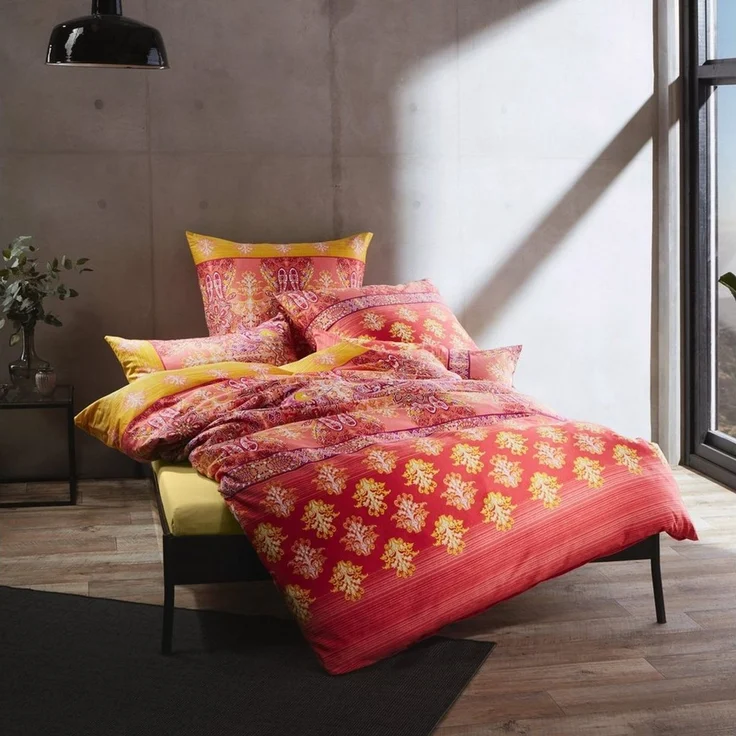 Erwin Müller Bettwäsche Bettwäsche, Mako-Satin, Paisley – Bild 3