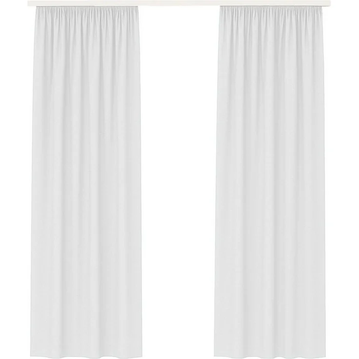 Bestlivings Gardine "Ellen" mit Universalband (2 St), Kräuselband, blickdicht, in moderner Satin-Optik, einfarbig, modern, waschbar bei 30°C – Bild 1