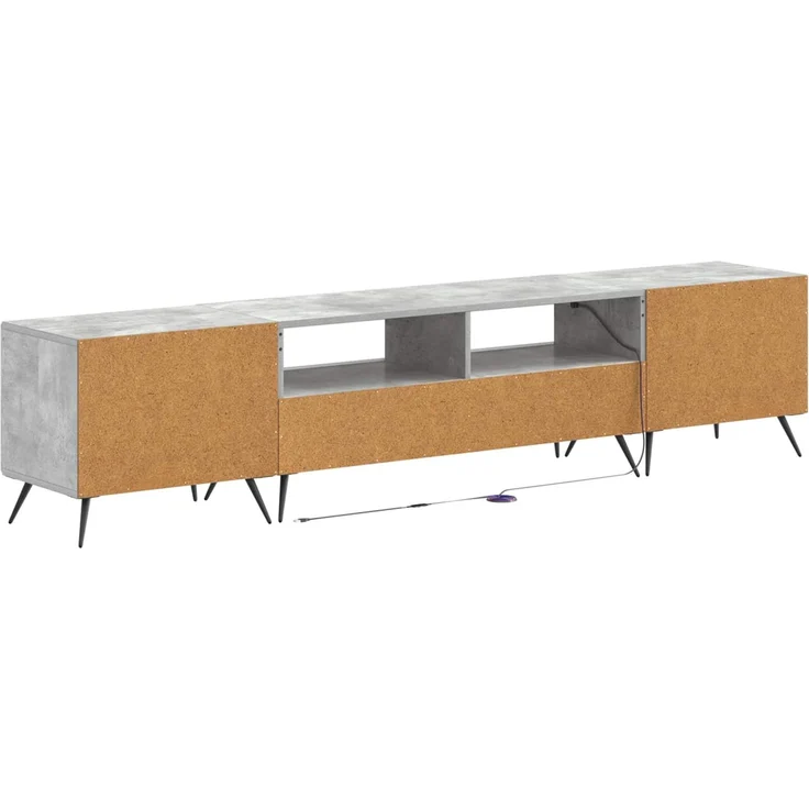 vidaXL LED-TV-Schrank BREDA 3 stk. Betongrau Holzwerkstoff 3416922 – Bild 6