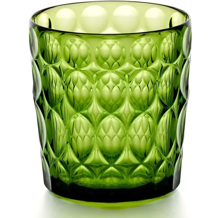 Guzzini Trinkglas niedrig 360 ml Dekor 1 Vanity Water lily green