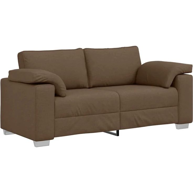 vidaXL Zweisitzer-Sofa Braun 180 cm Stoff 4105231 – Bild 2