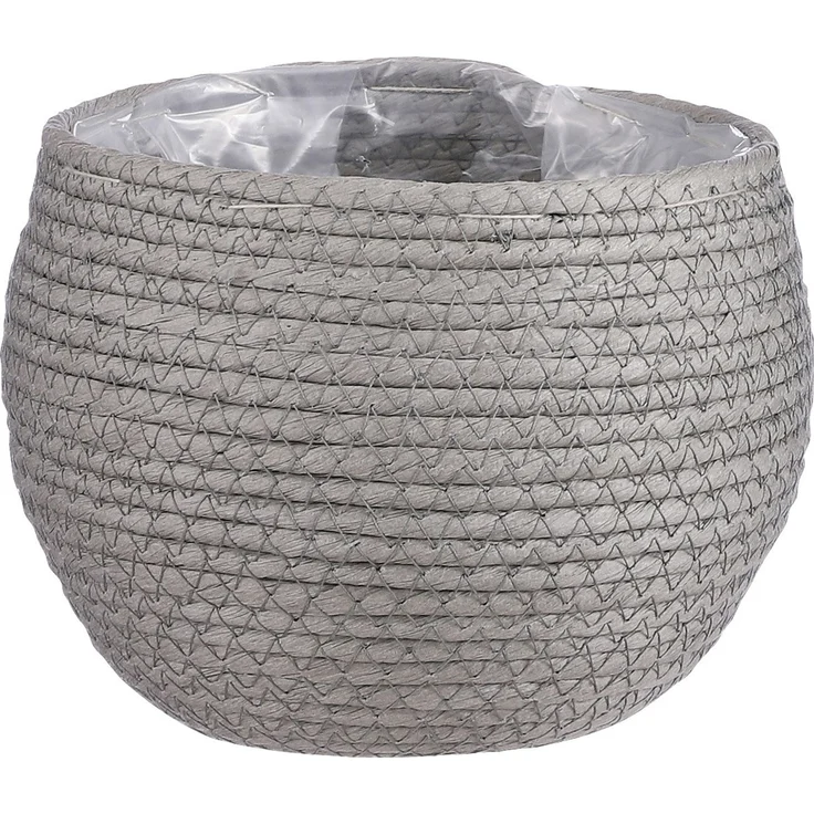 Mica Übertopf Korb Jorck Ø 18 x 15 cm grau