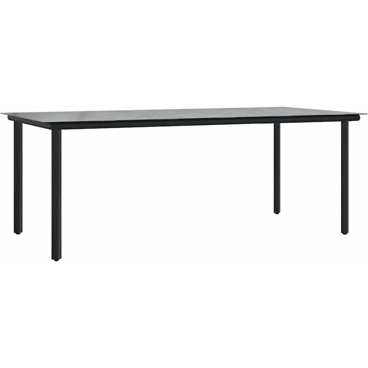 vidaXL Garten Essgruppe 9 stk. Hellgrau Poly-Rattan 3261718 – Bild 5