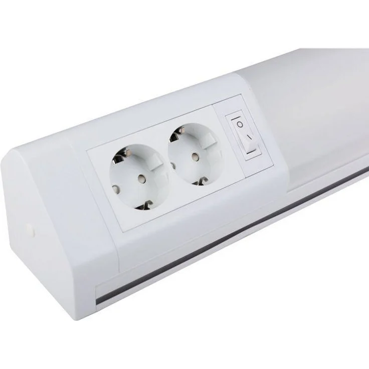 Heitronic 28147 LED Unterbauleuchte Bonn mit Steckdose 2-fach matt 1062mm – Bild 3