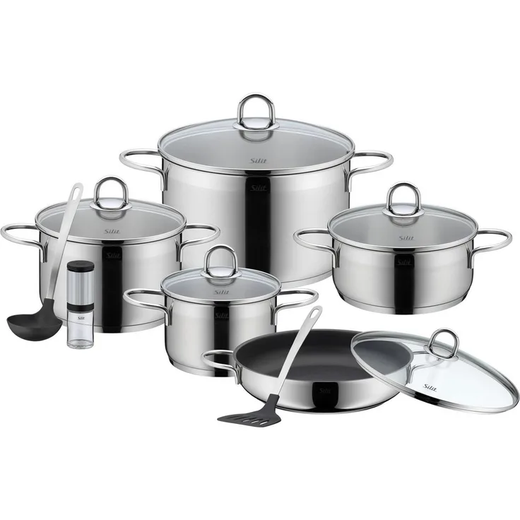Silit Diamant Topfset 9-teilig edelstahl