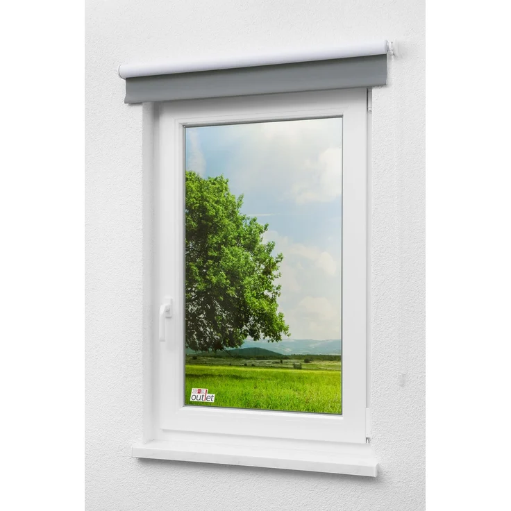 Lysel - Qualitätsrollo abdunkelnd anthrazit, (B x H) 93cm x 275cm in grau/anthrazit – Bild 5
