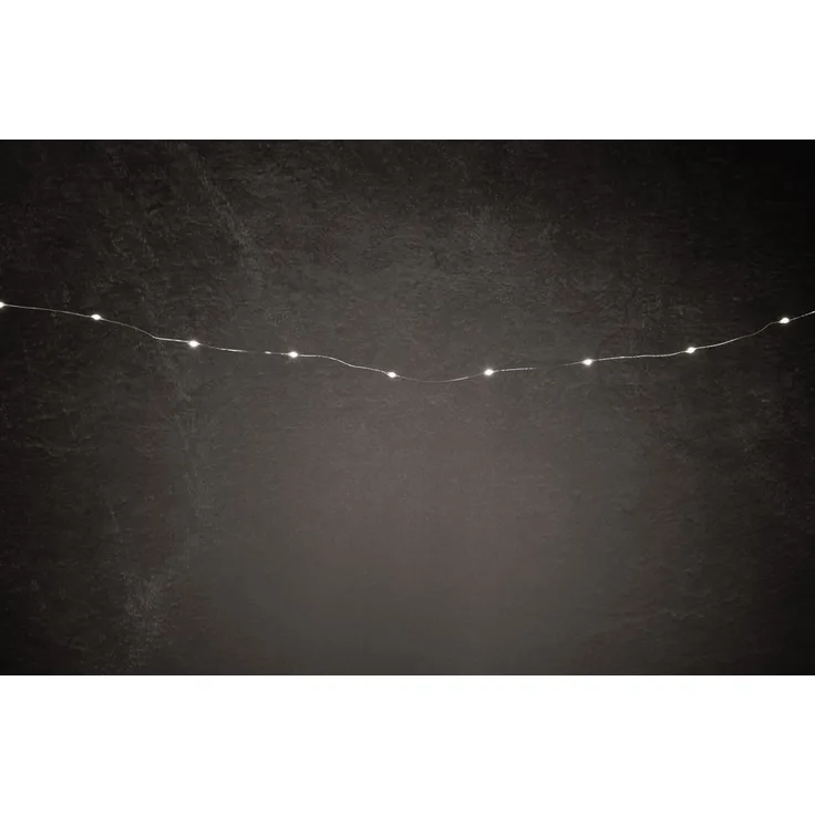 TrendLine LED-Lichterkette Mini Außen 11,9 m warmweiß mit Timer, 8 Lichteffekten
