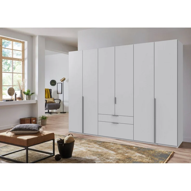 Wimex Drehtürenschrank Mugano (mit langen oder kurzen Griffen aus Metall) in vielen Breiten, 208 oder 236 cm hoch, Made in Germany – Bild 2
